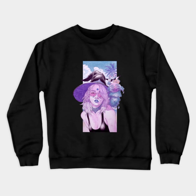 Beach Witch Crewneck Sweatshirt by beachghost